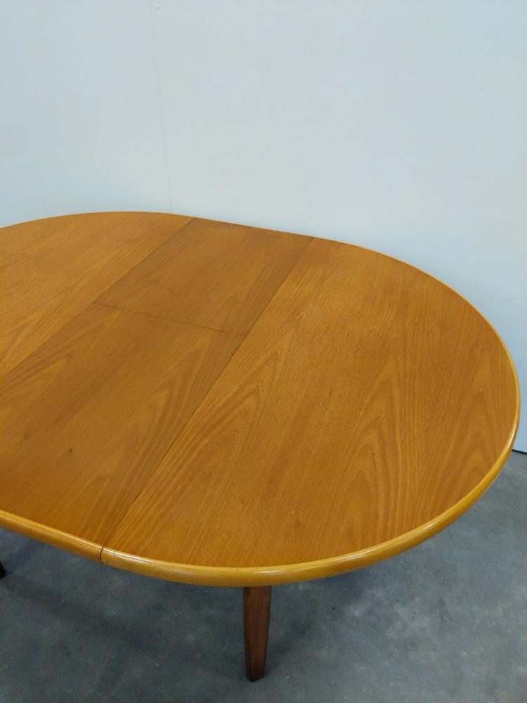 Vintage Mid Century Modern Teak Extendable Dining Table