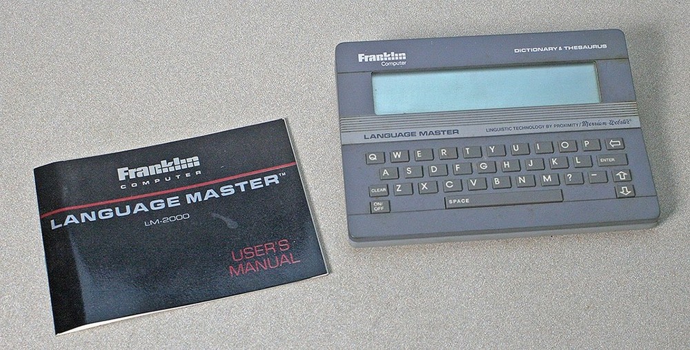 Franklin Computer Language Master Electronic Dictionary Thesaurus LM-2000