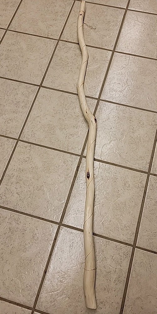 58" MN Diamond Willow Wire Wrapped Walking Stick