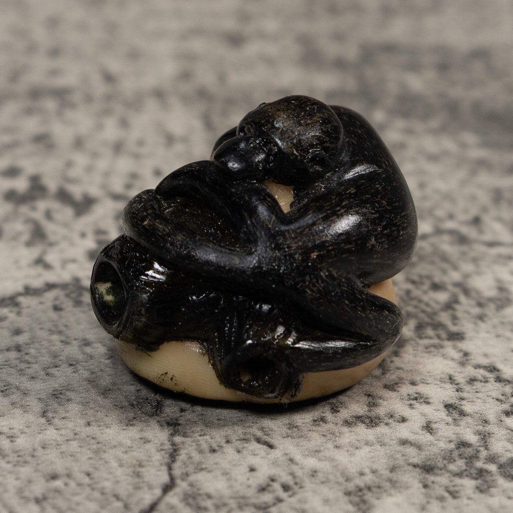 Black Howler Monkey Tagua Carving
