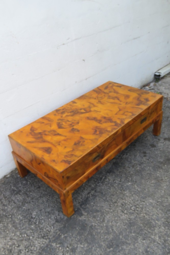 Italian Hollywood Regency Modern Patchwork Inlay Cocktail Coffee Table 5960