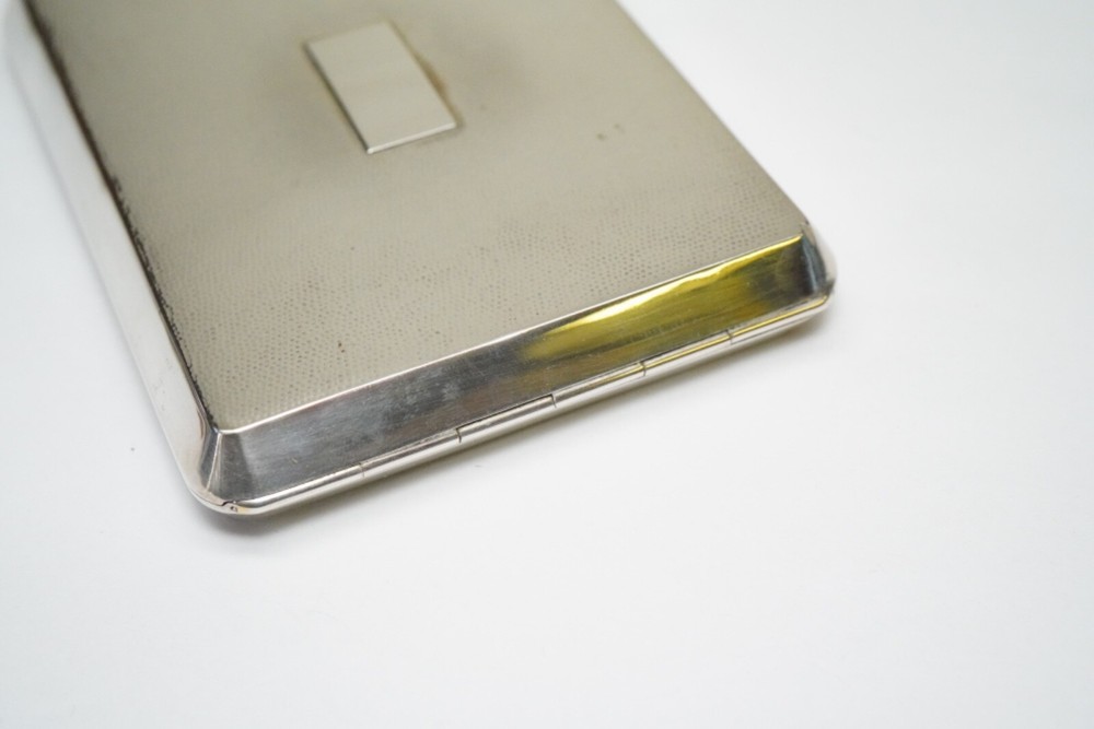 Outstanding HANDMADE Solid Silver Cigarette Case - Nanking - Business Card Case