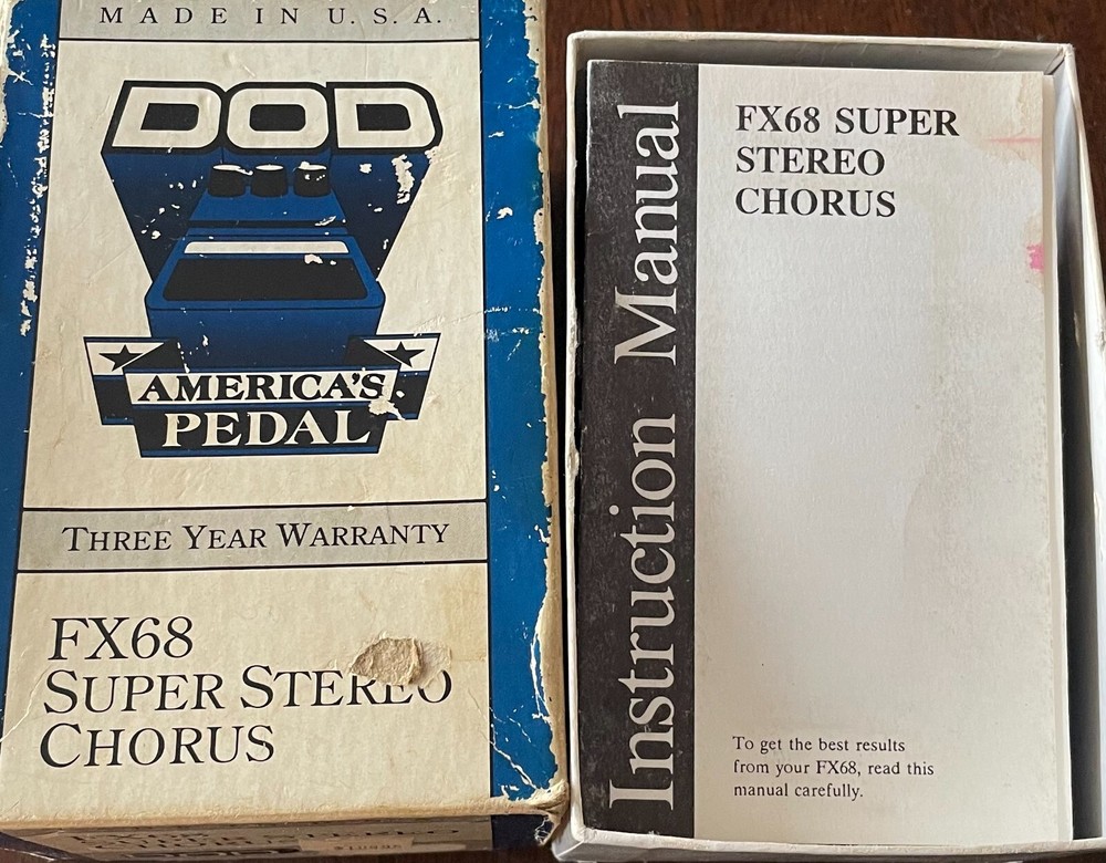 DOD FX68 Super Stereo Chorus Guitar Pedal NICE Condition Tested!