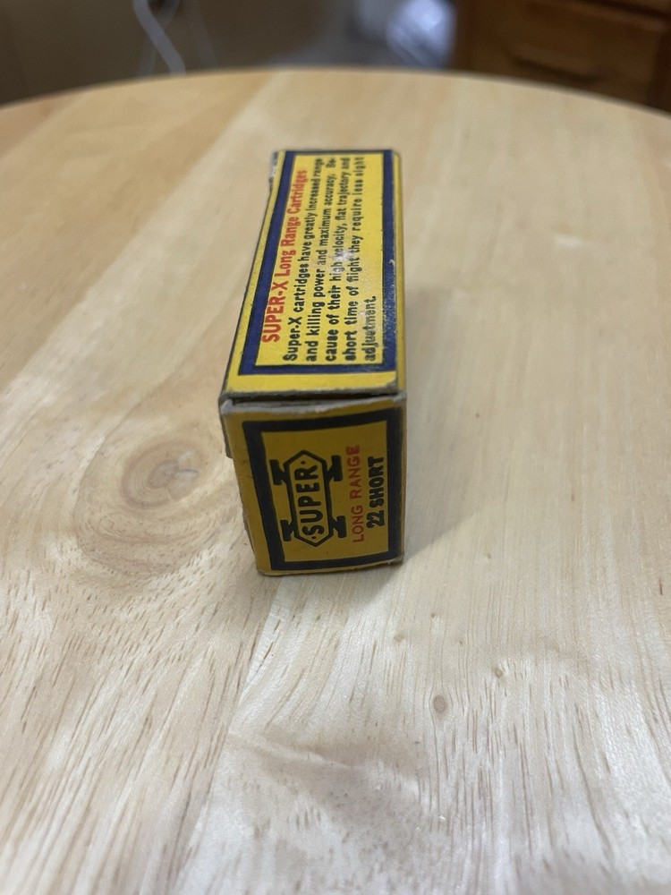 EMPTY Western Super-X Long Range 22 Short Cartridge Box- Great Condition