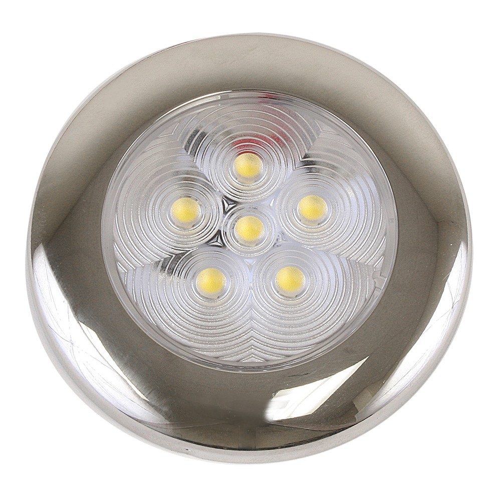 Scandvik B3 Downlight Surface Mount - Cool White - SS Trim - IP67 - 12/24V 41...