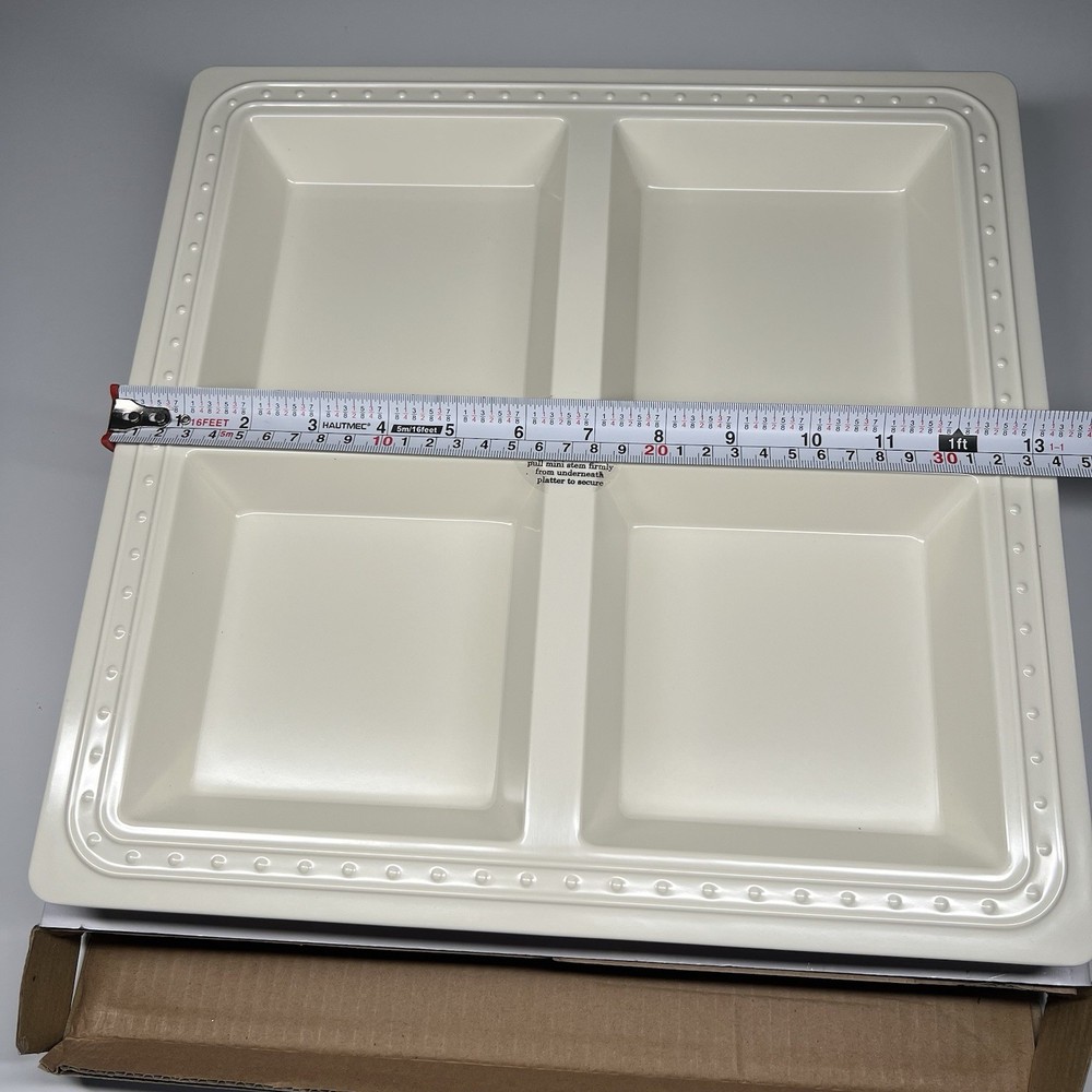 Nora Fleming Retired MEL01 Melamine Square Divided Section Server NIB