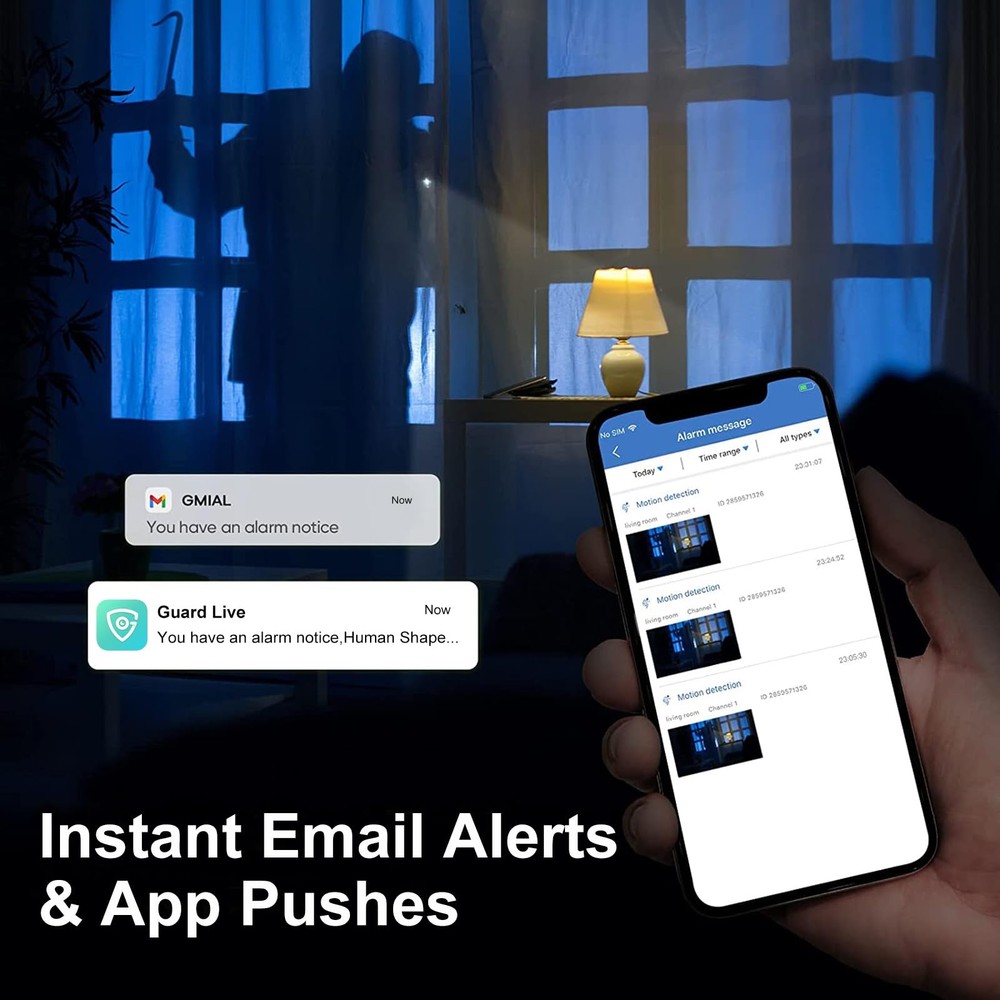 Evtevision 5MP Lite Security DVR Recorder with AI 8CH Lite, Black