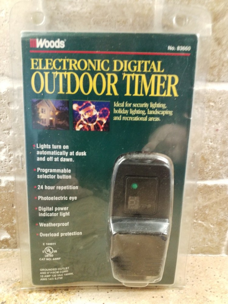 Woods Electrical Digital Outdoor Timer Weatherproof #83660