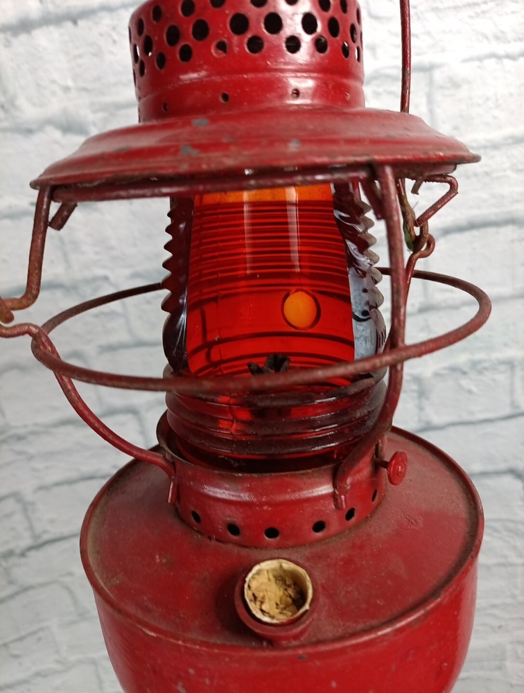 Vintage Handlan Red Railroad Lantern