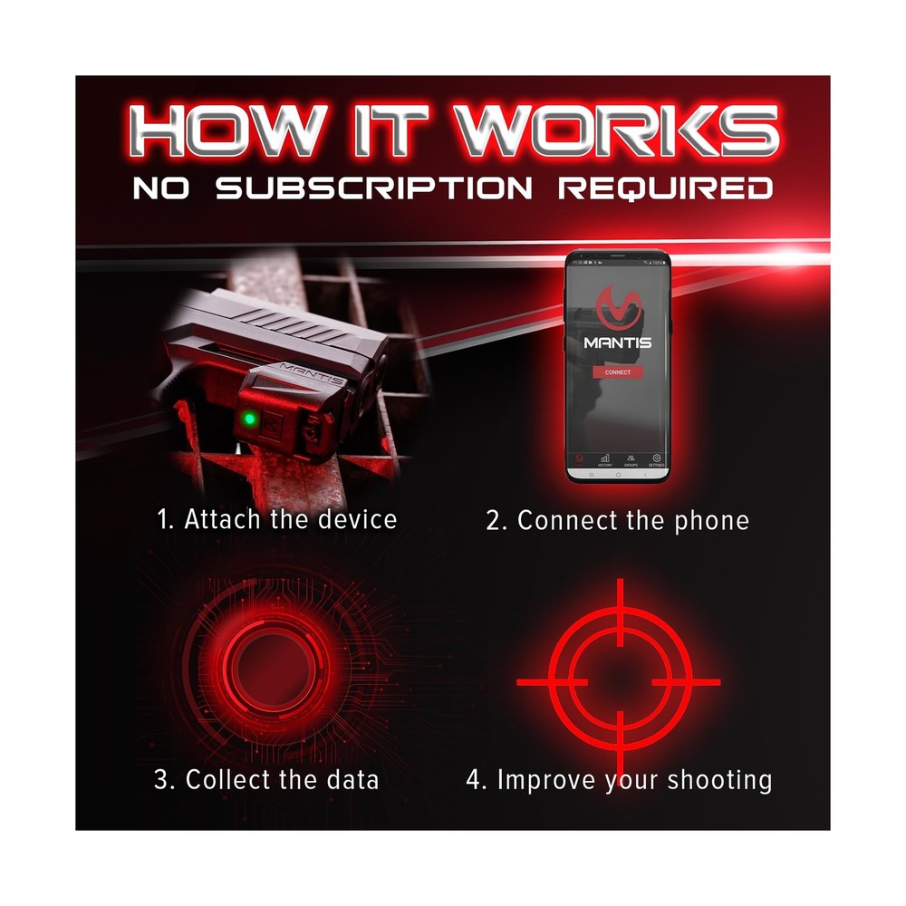 Mantis X10 Elite Shooting Performance System |Dry Fire Training System | Work...