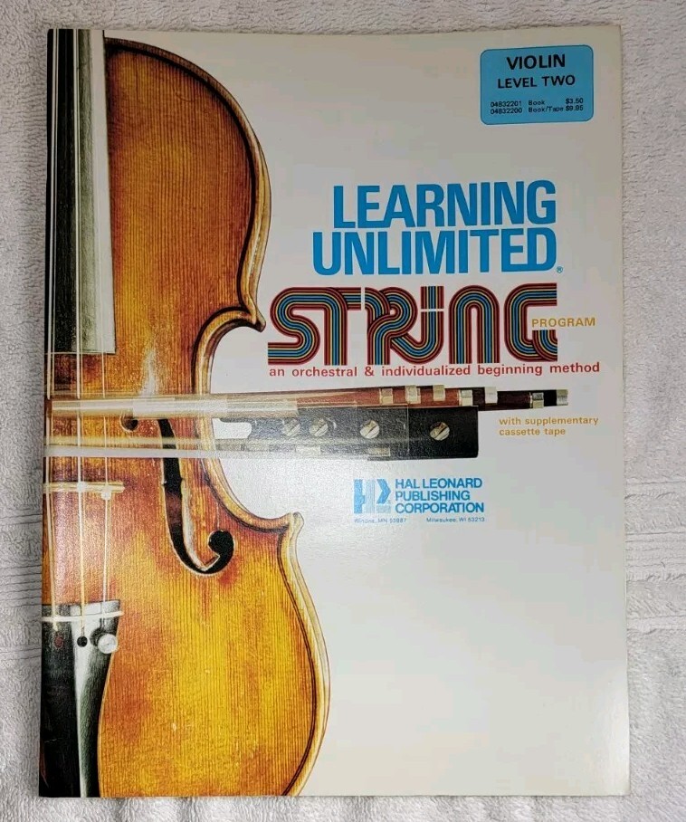 LEARNING UNLIMITED STRING PROGRAM VIOLIN Level 2 Music Book Beginner Orchestra