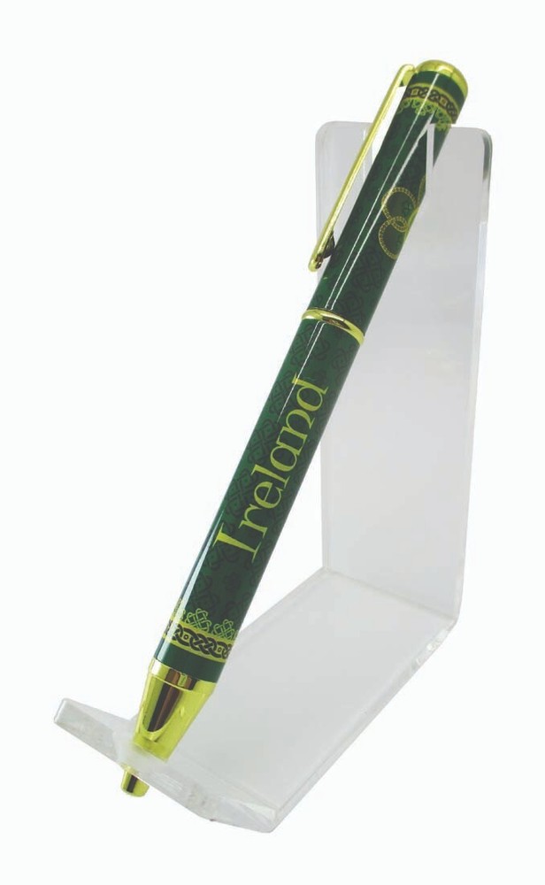 Royal Tara Pen Shamrock Spiral Celtic Notes