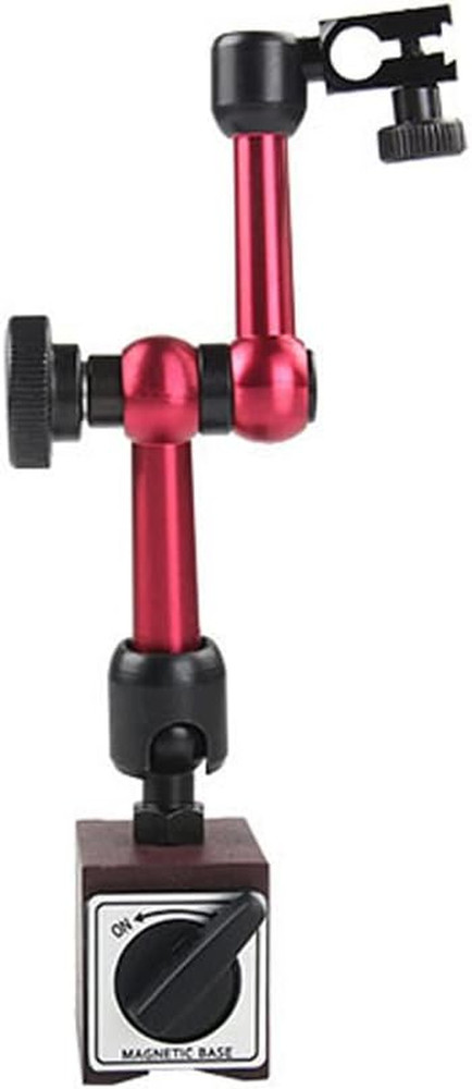 Red Adjustable Magnetic Base Holder for Digital Dial Indicator Stand