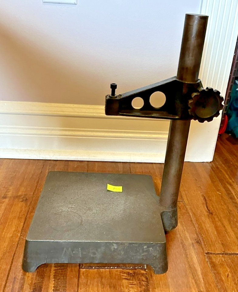 Indicator / Comparator Stand - 13" Tall - Cast Iron Surface Plate
