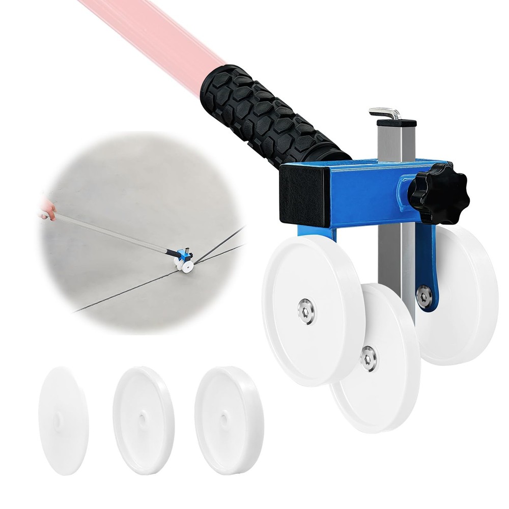 Backer Rod Insertion Tool, Depth-Adjustable with Auxiliary Wheels, Equipped w...