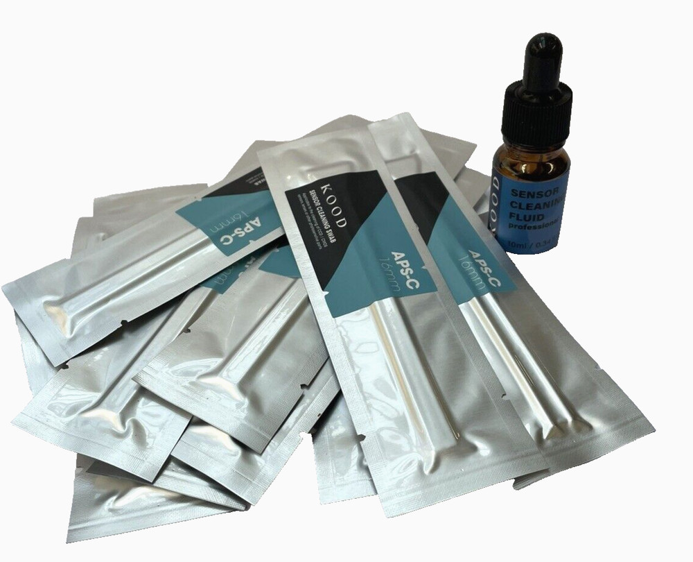 Pro APS-C Sensor Cleaning Kits Swabs & 10ml sensor Cleaning fluid