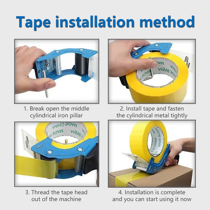 2-Pack 2.5" Tape Guns - Packaging Tape Dispensers for Fast Carton Sealing