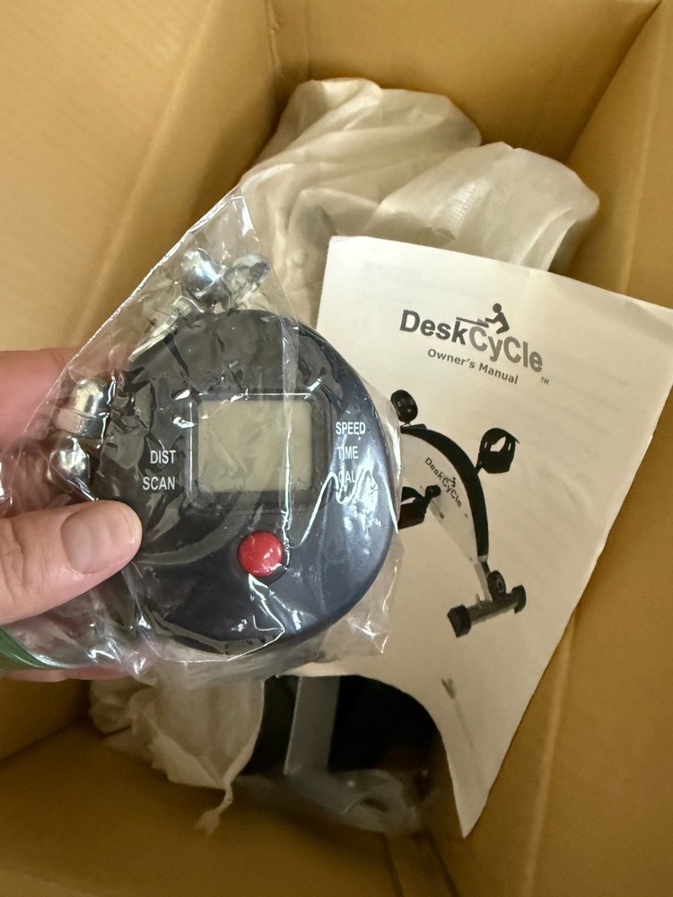 DeskCycle Under Desk Exercise Bike Pedal Exerciser w/ Box - Light Use