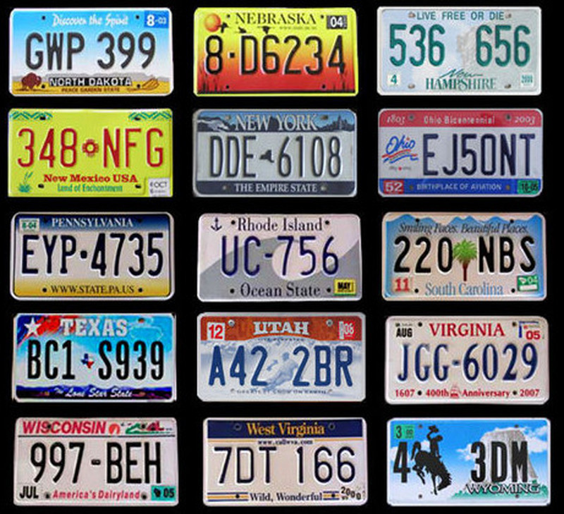 COMPLETE 50 USA LICENSE PLATES SET UNITED STATES NUMBER TAG LOT DECOR BEST1 DEAL