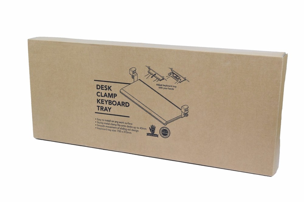 4pk Refurbished Mobotron Under-desk Keyboard Clamp Tray Device Platform