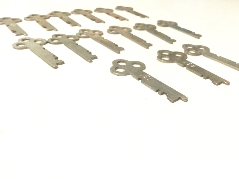 Corbin UE5 Cabinet Lock Keys, Set of 13 - Locksmith
