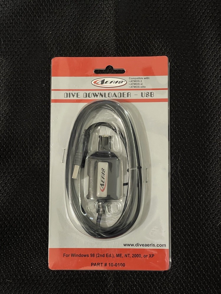 Aeris Elite Dive Computer Data Cable - USB Computer Interface for Scuba Diving