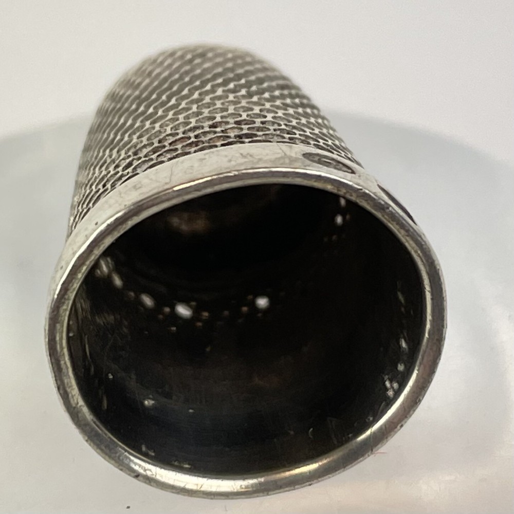 Antique Solid Silver Thimble Size 7 Charles Horner 1911 2.4cm 5.6g