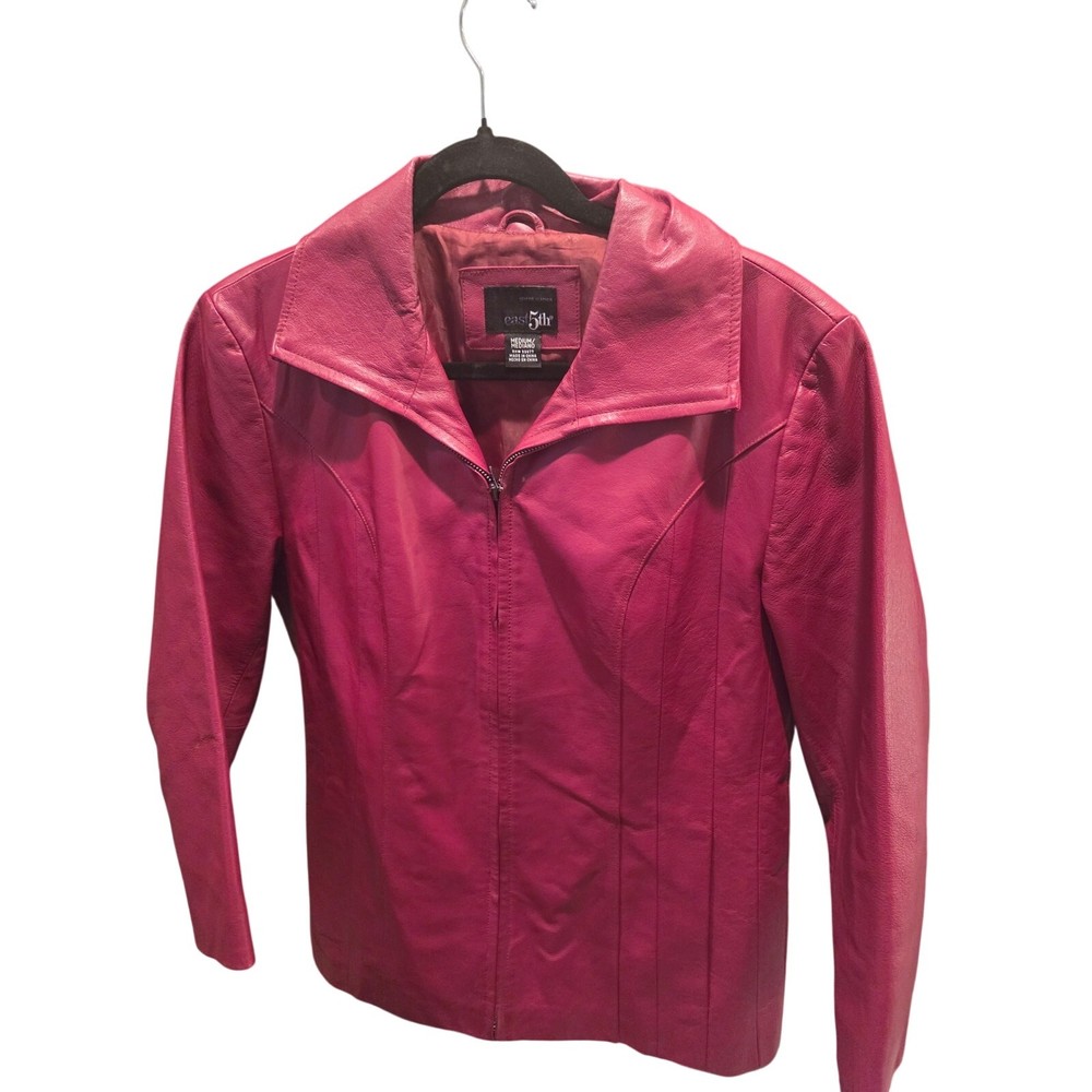 East 5th Red Leather Split
