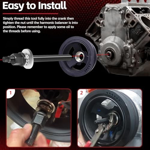 LS Harmonic Balancer Installation Tool Crank Pulley Install Tool Compatible