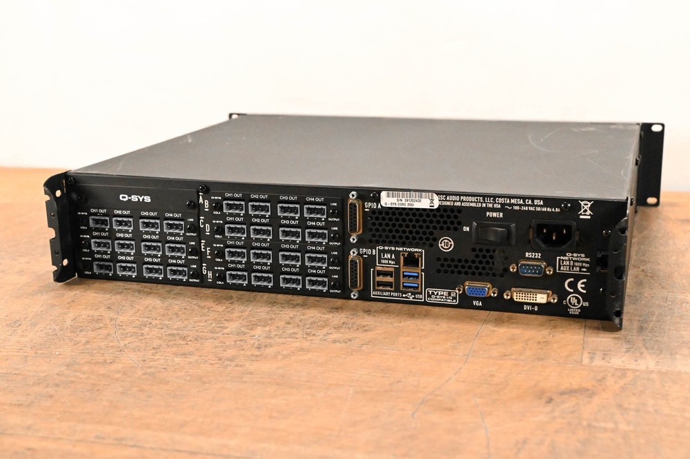 QSC Q-SYS Core 250i Integrated System Processor CG01H55