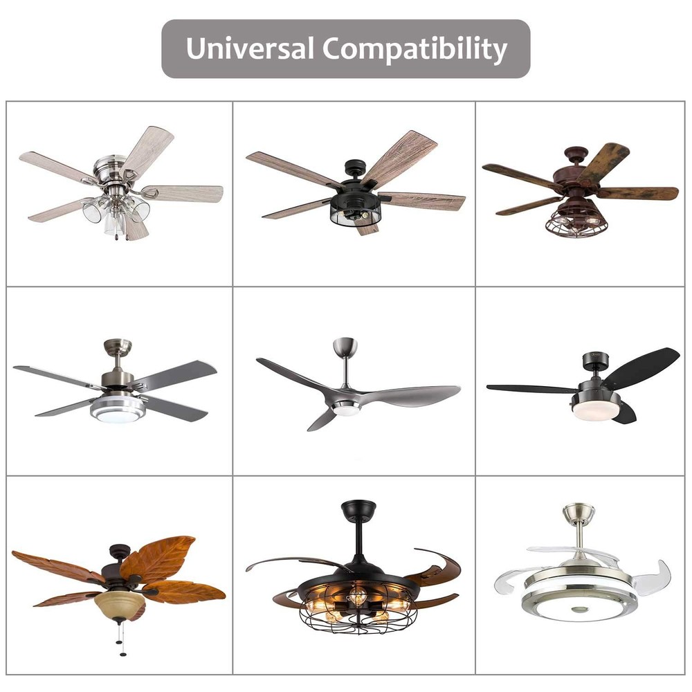 2 Pack Small Size Universal Ceiling Fan Remote Control size, White