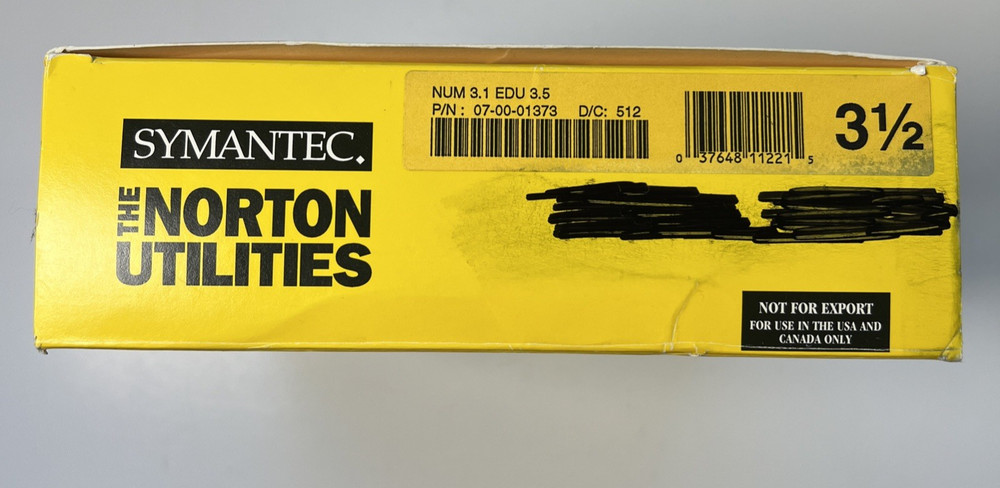 SYMANTEC THE NORTON UTILITIES Floppy Disks Software Version 3.1 Mac