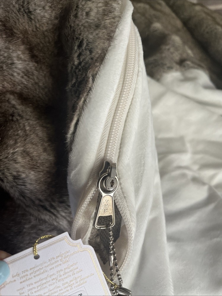 Pottery Barn Teen Otter Critter Faux Fur Beanbag SlipCover 3D Large NWT So Cute