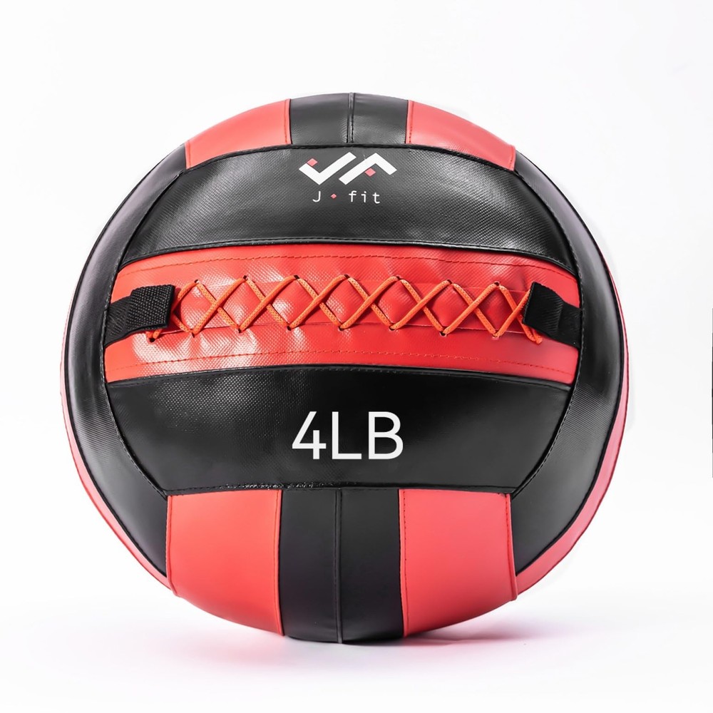 Wall Ball, 4 LB, Red/Black