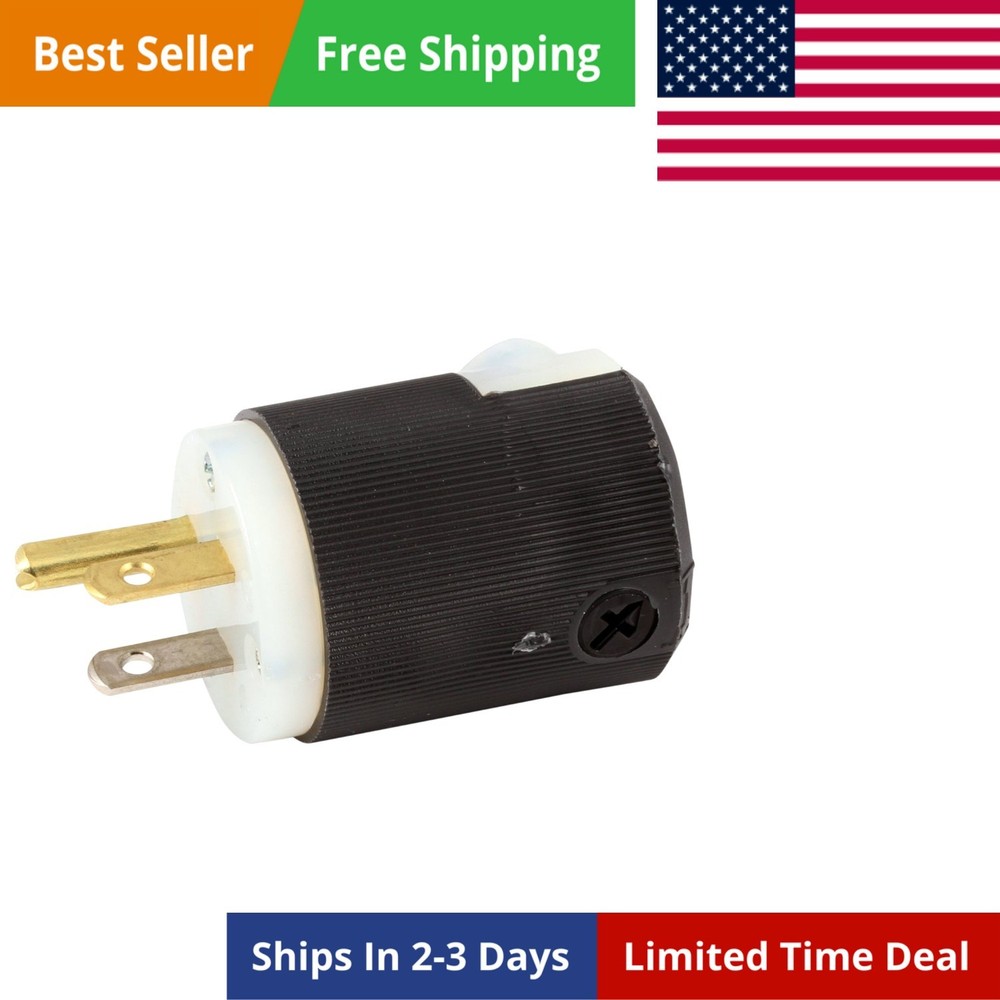 Lighting 5266C Straight Plug, 15A