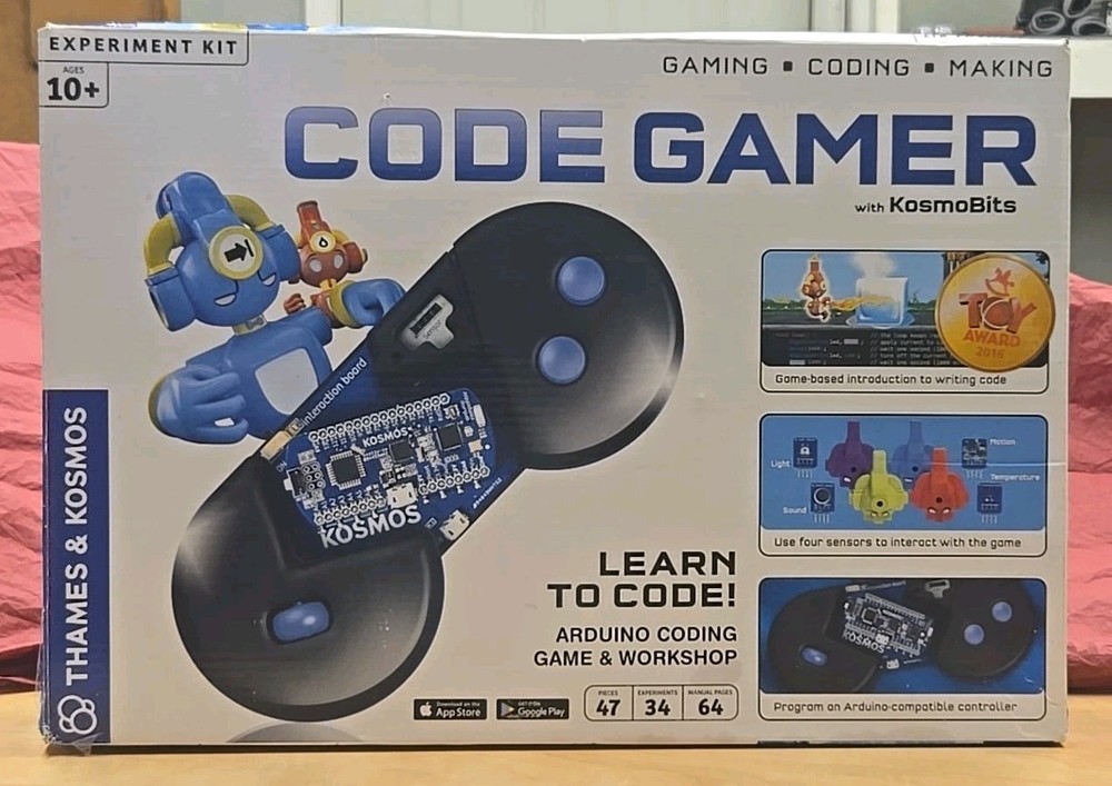 CIB! Thames & Kosmos Code Gamer with KosmoBits Arduino Coding Game and Workshop