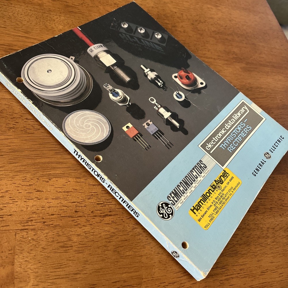 GE General Electric Electronic Data Library Thyristors Rectifiers 1982 Book