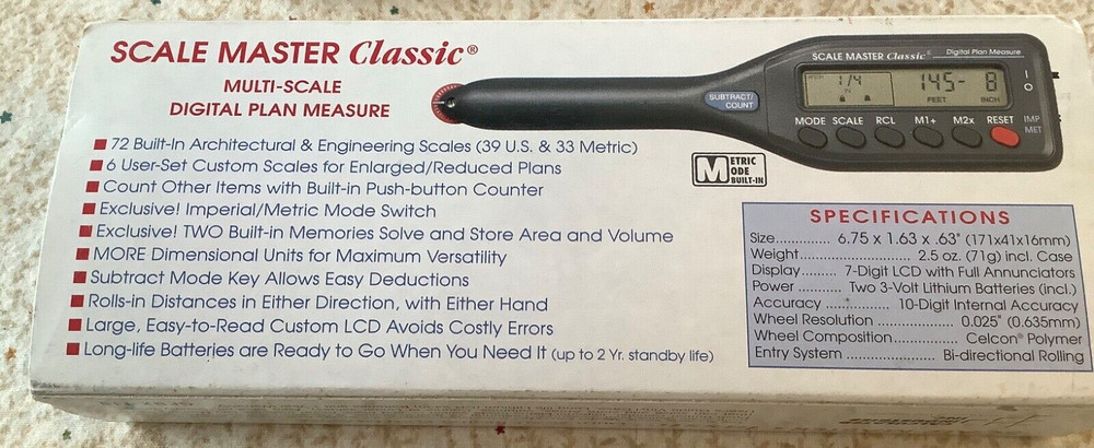 multi-scale digital plan measure by Calculated Industries for blueprints #6015