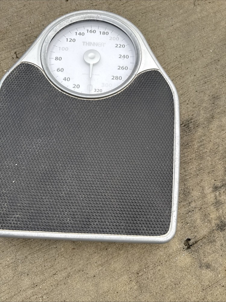 Thinner Extra-Large Dial Analog Precision Bathroom Scale, Analog Bath Scale