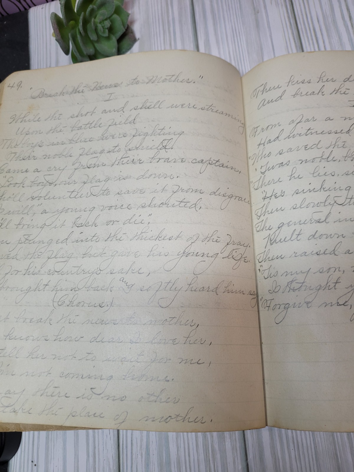 1902 Handwritten Songbook Wisconsin Teen Girl Folk Music Manuscript Ephemera