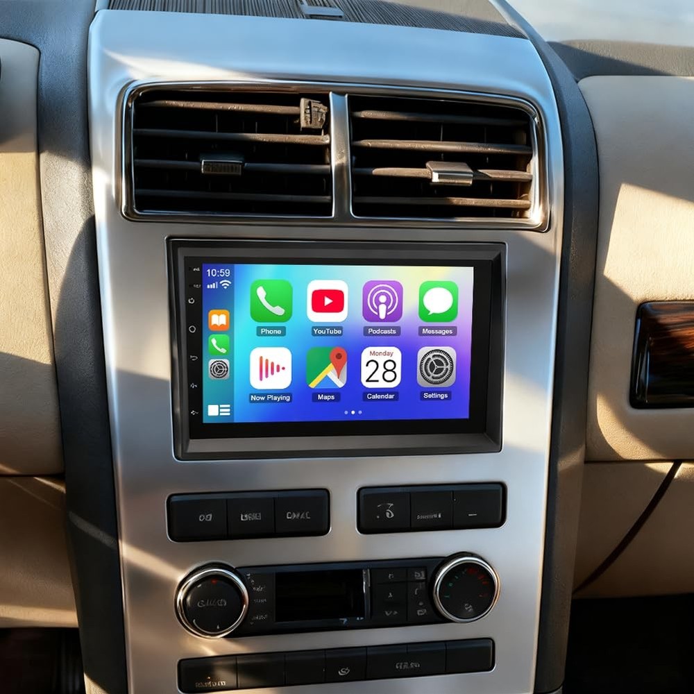 Double Din Stereo for MKX 2007-2009 Android 14 7" Touch Carplay Android Auto GPS