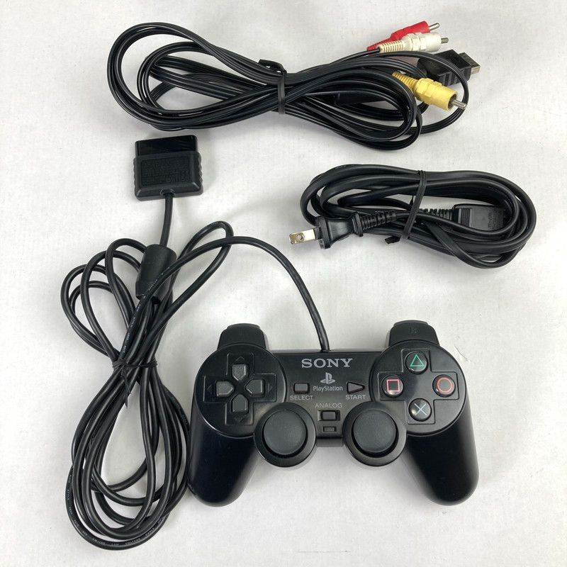 Sony PlayStation 2 PS2 SCPH-30000 Black Console Tested With Controller, Cable