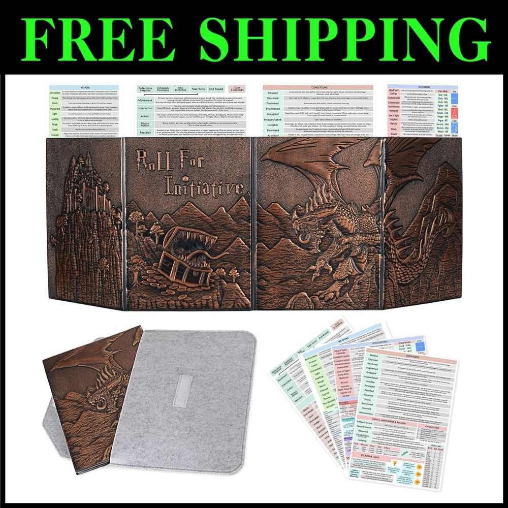Dungeons and Dragons Leather Screen