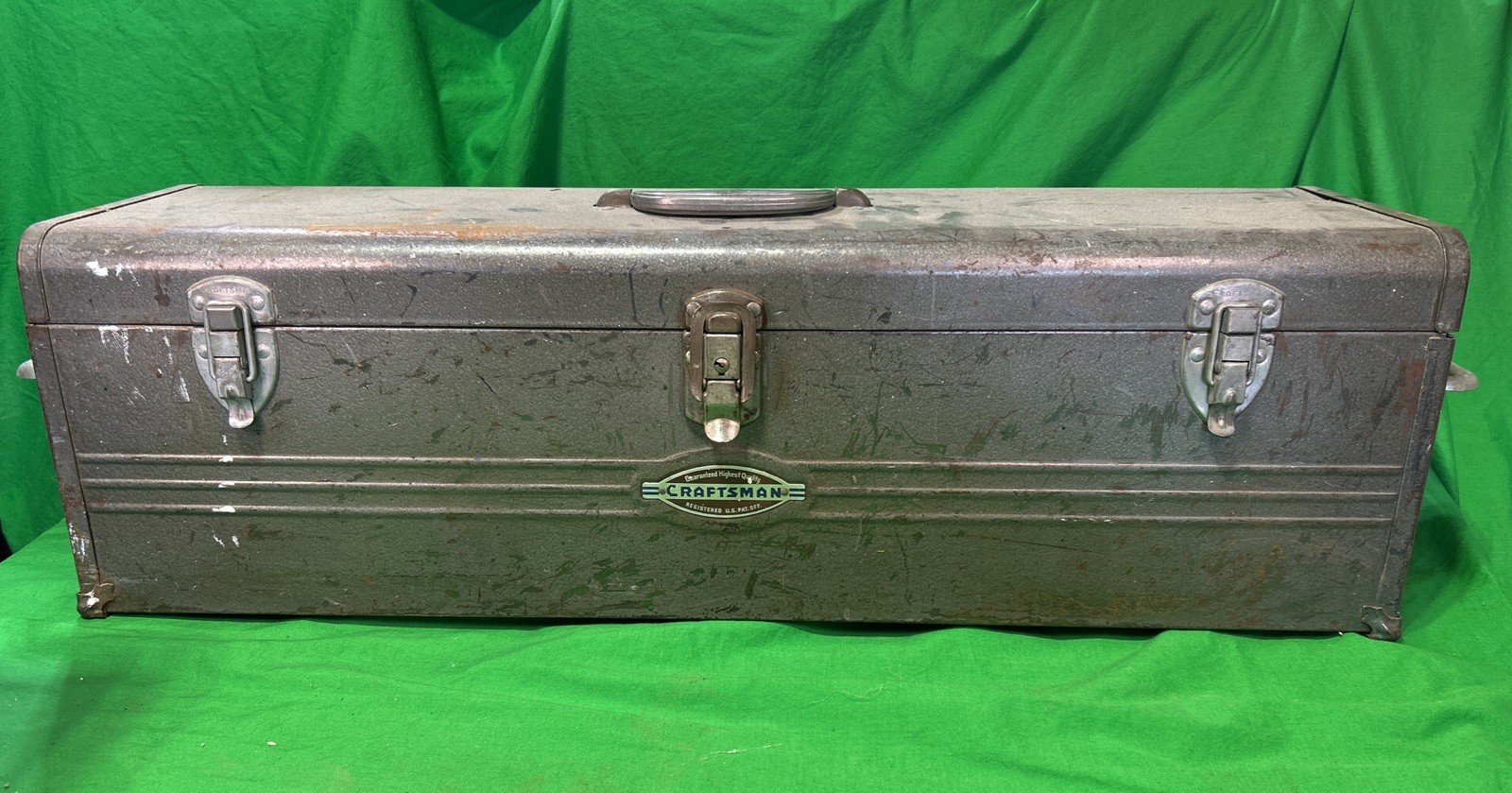 Craftsman 6517 Carpenters Toolbox w/Tray -1950's Logo