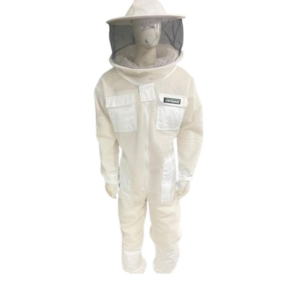 Pro's Choice premium Ventilated Beekeeping Full SUIT + GLOVES Size; M Thread(R)