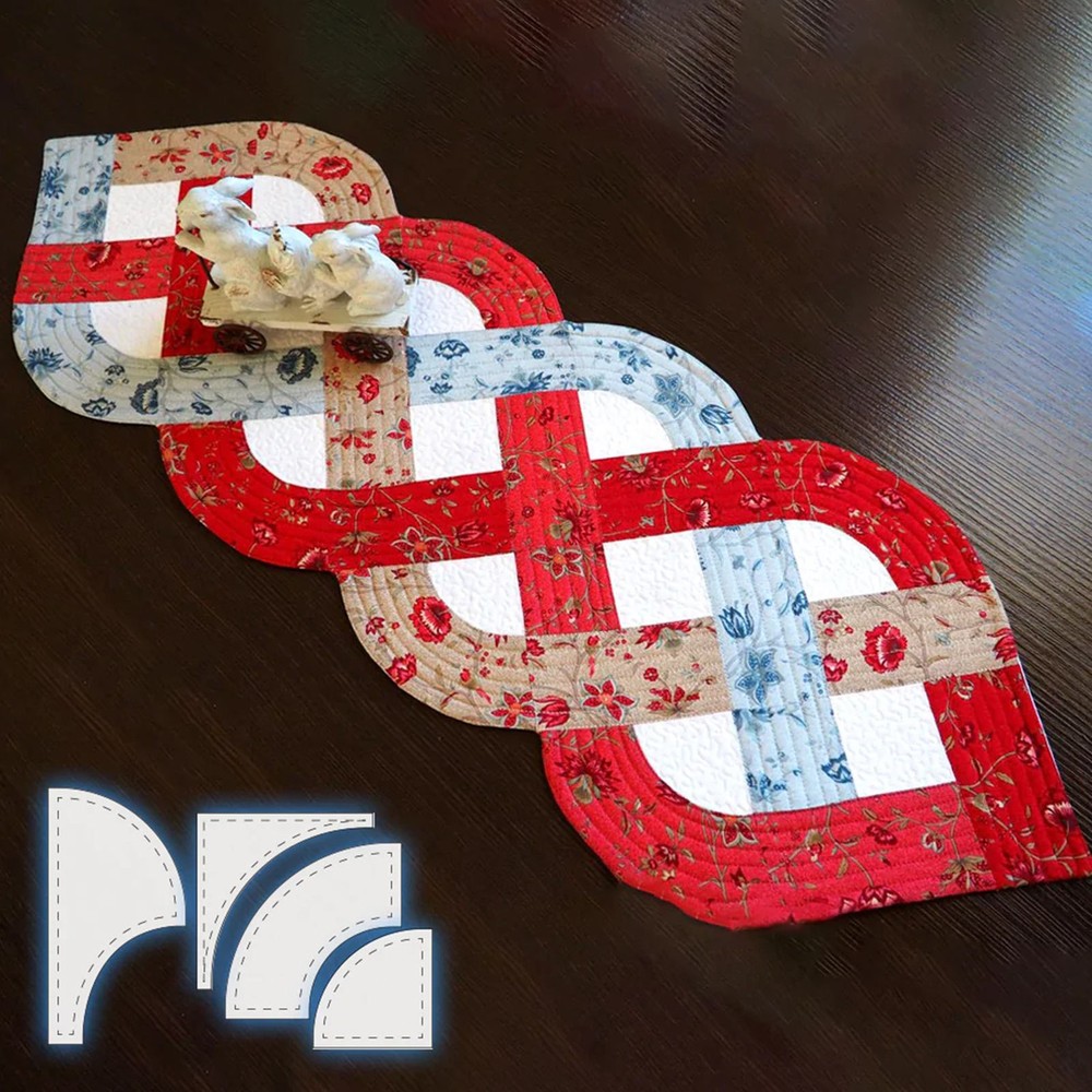 7Pcs Table Flag Quilting Patchwork Template Ruler Kit Acrylic Quilting Templates