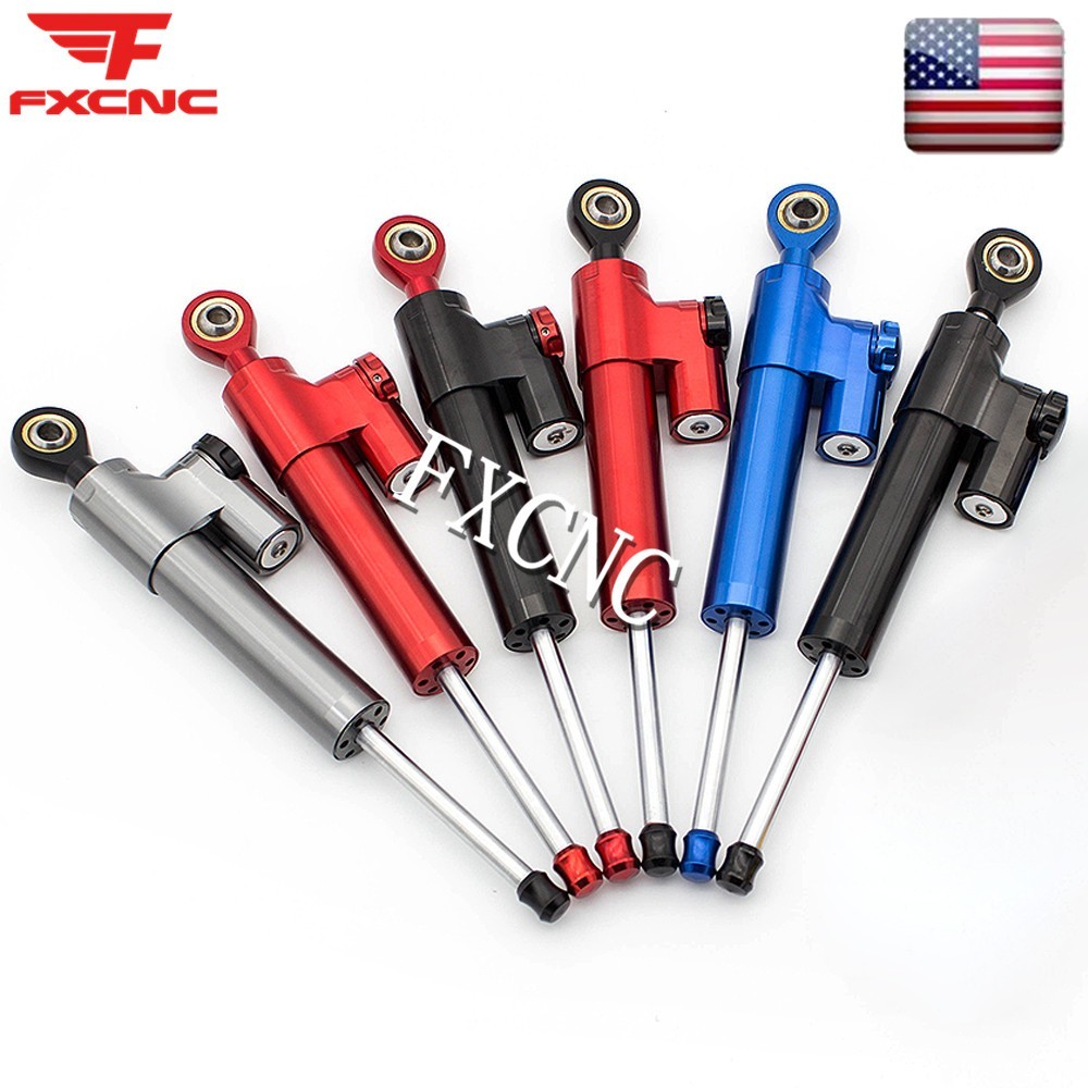 Blue Steering Damper Stabilizer & Mounting Bracket Kit For Ducati Monster 696