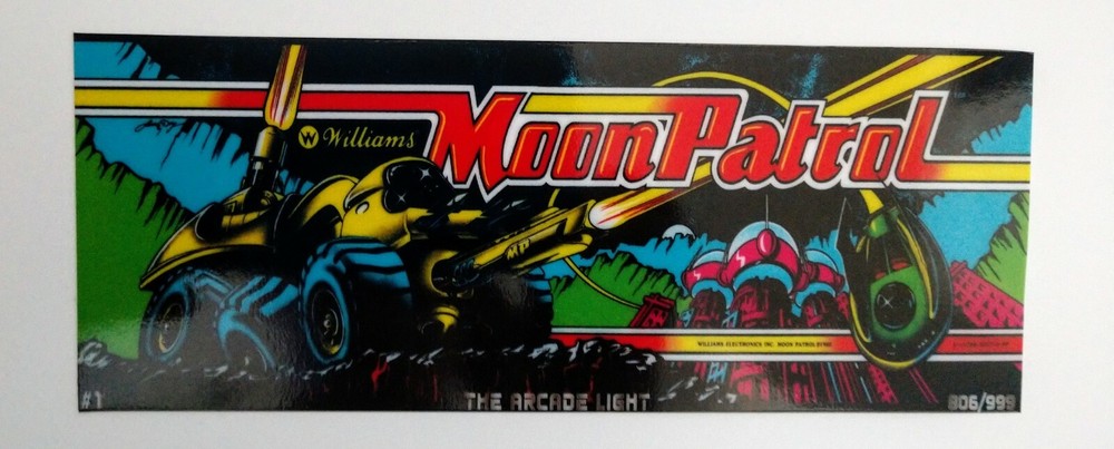 MOON PATROL Arcade Marquee Night Light