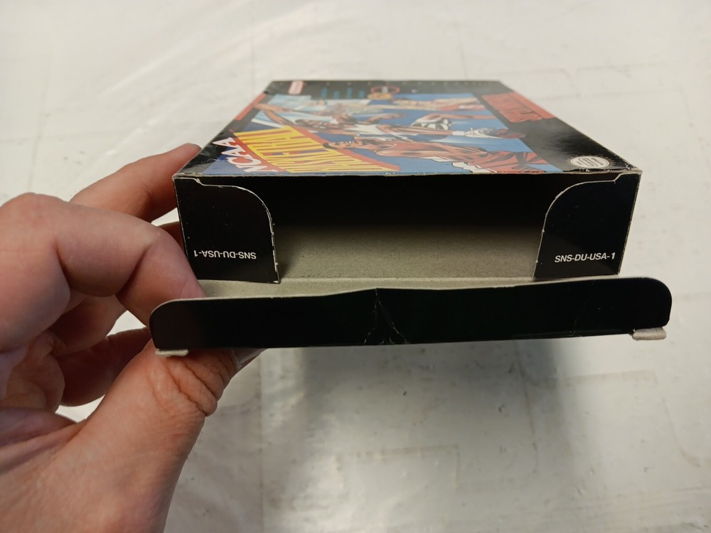 SNES-NCAA Basketball (Super Nintendo) Authentic BOX ONLY+BOX PROTECTOR