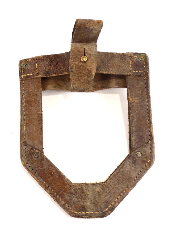 WWII Surplus Leather Shovel Covers (European)